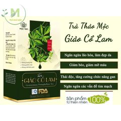 Trà Giảo Cổ Lam Mộc Tâm Hỗ Trợ Giảm Cân, Ổn Định Huyết Áp- Đường Huyết, Mỡ Máu, Thải Độc, Đẹp Da hộp 30 túi x 3gr.