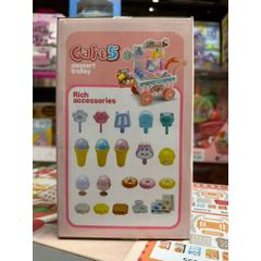 Đồ Chơi Xe Đẩy Bán Kem Dessert Trolley Có Âm Thanh Ánh Sáng – Kèm Phụ Kiện H376