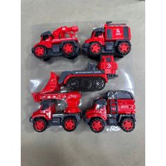 Đồ Chơi Xe Cứu Hỏa Biến Hình Thành Robot – Bộ Xe Công Trình Mini Cho Bé 753