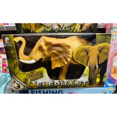 Con voi đồ chơi 🐘 chạy bằng pin 1042, có đèn và âm thanh Animal world Elephant