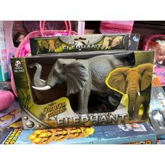 Con voi đồ chơi 🐘 chạy bằng pin 1042, có đèn và âm thanh Animal world Elephant