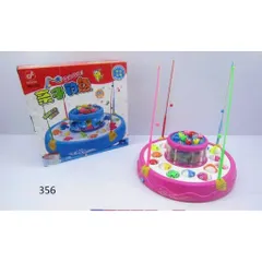 🎣 Bộ Đồ Chơi Câu Cá 2 Tầng 26 Con – Có Nhạc Đèn – 4 Cần Câu – Mã 356