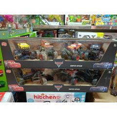 Bộ 4 xe ô tô địa hình McQueen bằng hợp kim 899-64, xe ô tô đồ chơi cho bé yêu thích nhân vật hoạt hình