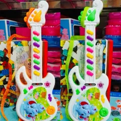 🎸 Đàn Guitar Đồ Chơi Cho Bé Có Nhạc – Guitar Mini Kèm Dây Đeo Chọn Màu Ngẫu Nhiên (Đàn guitar voi mini)