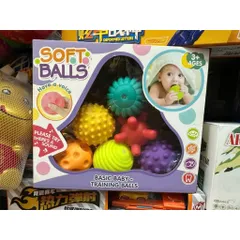 Bộ 6 Bóng Cảm Giác Cho Bé Có Âm Thanh – Soft Balls Gai Massage Kích Thích Giác Quan 1866