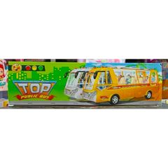 Xe Bus Đồ Chơi Có Âm Thanh Đèn Sáng – Mô Hình Xe Khách Chạy Bằng Pin 2609B