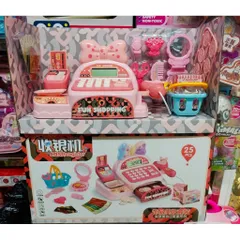 Bộ Đồ Chơi Quầy Thu Ngân Trang Điểm 25 Món – Set Bán Hàng & Làm Đẹp Cho Bé B999-9