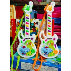 🎸 Đàn Guitar Đồ Chơi Cho Bé Có Nhạc – Guitar Mini Kèm Dây Đeo Chọn Màu Ngẫu Nhiên (Đàn guitar voi mini)