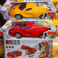 Xe Ô Tô Biến Hình Robot 2in1 Có Nhạc Đèn – Xe Đua Siêu Tốc Tự Động Biến Hình Cho Bé 2031 giao màu ngẫu nhiên