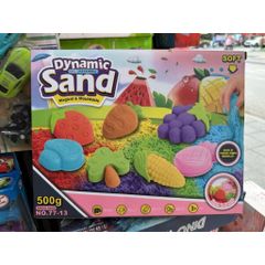 Cát Động Lực Dynamic Sand 500g Kèm Khuôn (Bánh Kem / Trái Cây) – Cát Nặn Ma Thuật Siêu Mềm 77-13 76-15 giao ngẫu nhiên