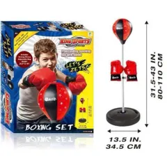 Bộ Đồ Chơi Bao Cát Đấm Bốc Cho Bé Có Găng Tay – Boxing Set Tăng Chiều Cao 80–110cm – Đồ Chơi Vận Động 881-100
