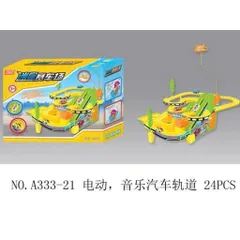 Bộ Đồ Chơi Đường Đua Ô Tô Điện Có Nhạc A333-21 – Đường Ray Lắp Ráp 24 Chi Tiết Cho Bé