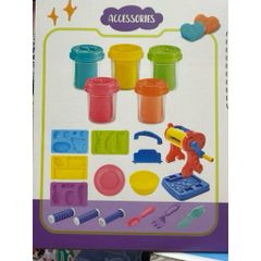 Bộ Đất Nặn Máy Làm Mì Noodle Machine Cho Bé – Set Color Dough Kèm Khuôn Tạo Hình, Đồ Chơi Sáng Tạo DIY 8855