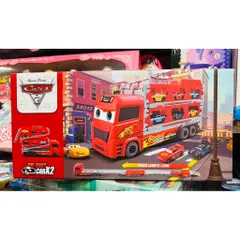 🚛 Xe Tải Chở Xe Cars 95 Kèm 2 Xe Kim Loại + Đường Ray 1.65m – Xe Ô tô Đồ Chơi Cho Bé 152
