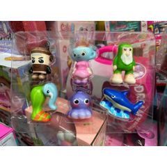 Set 6 Đồ Chơi Squishy Nhân Vật Hoạt Hình PUI Mềm Dẻo 9988-169