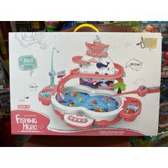 BỘ CÂU CÁ ĐIỆN 3IN1 FISHING HERO 1567-9 – HỒ CÂU CÁ CÓ NHẠC KÈM ĐƯỜNG TRƯỢT CÁ CHO BÉ 3+