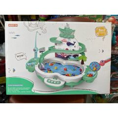 BỘ CÂU CÁ ĐIỆN 3IN1 FISHING HERO 1567-9 – HỒ CÂU CÁ CÓ NHẠC KÈM ĐƯỜNG TRƯỢT CÁ CHO BÉ 3+