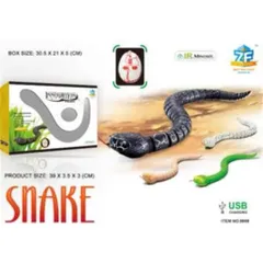🐍 Đồ Chơi Rắn Điều Khiển IR Sạc USB – Rắn Bò Thông Minh Mắt LED 9909