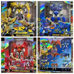 Lắp ráp Transformer Robot Biến Hình Khủng Long – Rex Prince 2024-3 / Sharp Shoter 2024-1 / Pterod Assassin 2024-2