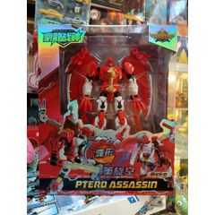 Lắp ráp Transformer Robot Biến Hình Khủng Long – Rex Prince 2024-3 / Sharp Shoter 2024-1 / Pterod Assassin 2024-2