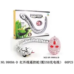 🐍 Đồ Chơi Rắn Điều Khiển IR Sạc USB – Rắn Bò Thông Minh Mắt LED 9909