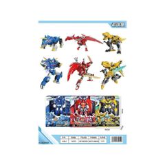 Bộ lắp ghép biến hình robot khủng long Dino PTERO ASSASSIN 2024-2, đồ chơi lắp ráp siêu nhân