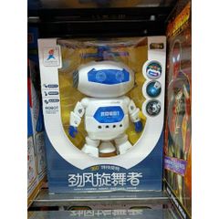 Đồ Chơi Robot Mắt Tròn Phát Nhạc Phát Sáng – Tự Xoay 360° 444-2
