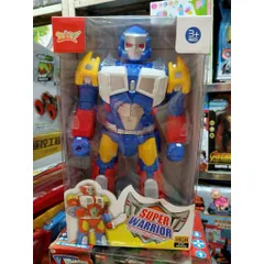 🤖 Robot Siêu Nhân Super Warrior 3987B – Đồ Chơi Robot Cho Bé, Mô Hình Người Máy Chạy Bằng Pin Có Đèn Và Âm Thanh