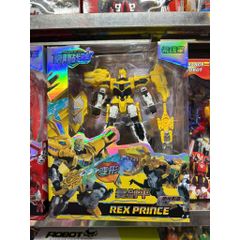Bộ lắp ghép biến hình robot khủng long Dino REX Prince 2024-3, đồ chơi lắp ráp siêu nhân