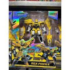 Bộ lắp ghép biến hình robot khủng long Dino REX Prince 2024-3, đồ chơi lắp ráp siêu nhân