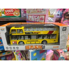 🚍 Đồ Chơi Xe Ô Tô Bus 2 Tầng Cỡ Lớn – Mô Hình Xe Du Lịch Chạy Bằng Pin Có Đèn Và Nhạc 951-110