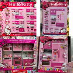 Bộ Đồ Chơi Nhà Bếp Hello Kitty 8921 & 8922 – Tủ Bếp Mini Có Đèn Âm Thanh, Mỗi phân loại giao mẫu ngẫu nhiên