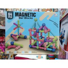 MAGNETIC BAR BLOCKS Bộ Lắp Ráp Thanh Nam Châm Gồm 4 Phân Loại 64 42 36 25 chi tiết H01 H02 H03 H05, Đồ Chơi Xếp Hình