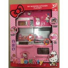 Bếp 2 ngăn 8921 Hello Kitty My Modern kitchen playset có hiệu ứng đèn và âm thanh chọn ngẫu nhiên, đồ chơi nhà bếp