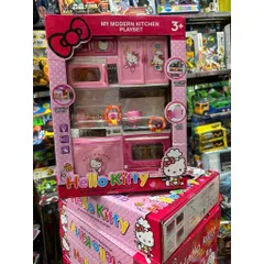 Bếp 2 ngăn 8921 Hello Kitty My Modern kitchen playset có hiệu ứng đèn và âm thanh chọn ngẫu nhiên, đồ chơi nhà bếp