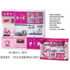 Bộ Đồ Chơi Nhà Bếp Hello Kitty 8921 & 8922 – Tủ Bếp Mini Có Đèn Âm Thanh, Mỗi phân loại giao mẫu ngẫu nhiên