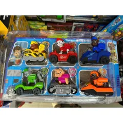 Đồ chơi chó cứu hộ gồm 6 xe chạy bằng đà 7133, xe ô tô đồ chơi đội chó cứu hộ Paw Patrol Rescue
