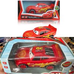 Xe ô tô sắt McQueen Racing 2014 chạy bằng đà, có nhạc và đèn, xe 🚗 ô tô đồ chơi dành cho bé