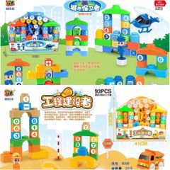 Bộ Đồ Chơi Xếp Hình Mô Phỏng Người Bảo Vệ Thành Phố 6003, Kỹ Sư Xây Dựng Công Trình 6006, Túi đồ chơi xếp hình cho bé