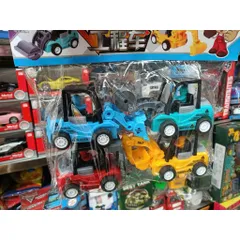 Xe ô tô đồ chơi chủ đề công trường gồm 4 chiếc có 2 phân loại 090-67 868-58, xe đồ chơi chạy bằng đà