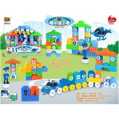 Bộ Đồ Chơi Xếp Hình Mô Phỏng Người Bảo Vệ Thành Phố 6003, Kỹ Sư Xây Dựng Công Trình 6006, Túi đồ chơi xếp hình cho bé