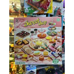 Đồ Chơi Nấu Ăn Gồm 119 Chi Tiết Mô Phỏng Món Ăn Bánh Ngọt Và Kem Sweet Shop K-515 Cho Bé Chơi Đồ Hàng