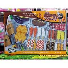Đồ Chơi Nấu Ăn 20D1 Gồm 55 Chi Tiết Mô Phỏng Món Nướng BBQ, Đồ Chơi Đồ Hàng, Đồ Chơi Nhập Vai Tiệc Nướng BBQ