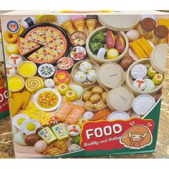 Đồ Chơi Nấu Ăn 20A1 Gồm 85 Chi Tiết Mô Phỏng Món Ăn Healthy and Delicious, Đồ Chơi Đồ Hàng Nhập Vai Nấu Ăn