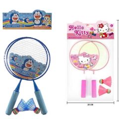 Vợt cầu lông 🏸 2018-96 Doraemon Hello Kitty giao mẫu ngẫu nhiên, đồ chơi thể thao cho bé tập chơi cầu lông