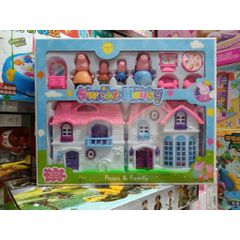 Đồ chơi nhà búp bê heo Peppa 6005 happy family sweet house Chọn màu ngẫu nhiên