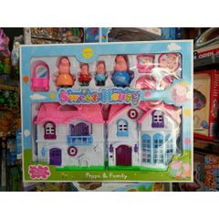 Đồ chơi nhà búp bê heo Peppa 6005 happy family sweet house Chọn màu ngẫu nhiên