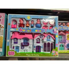 Đồ chơi nhà búp bê heo Peppa 6005 happy family sweet house Chọn màu ngẫu nhiên
