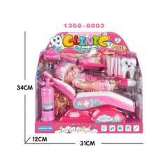 Mô phỏng nha khoa bác sĩ khám răng búp bê 1368-8803 giao màu ngẫu nhiên, đồ chơi nhập vai bác sĩ khám răng