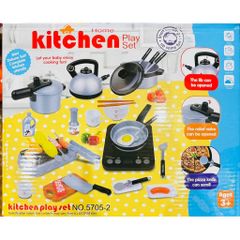 Đồ Chơi Nấu Ăn 5705-2 Home Kitchen Play Set Có Hiệu Ứng Đèn Và Âm Thanh Cho Bé Chơi Đồ Hàng, Nhập Vai Nấu ăn